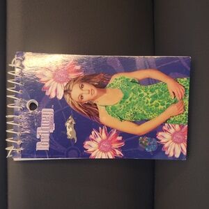 Britney Spears Small Spiral Notebook with Floral Design